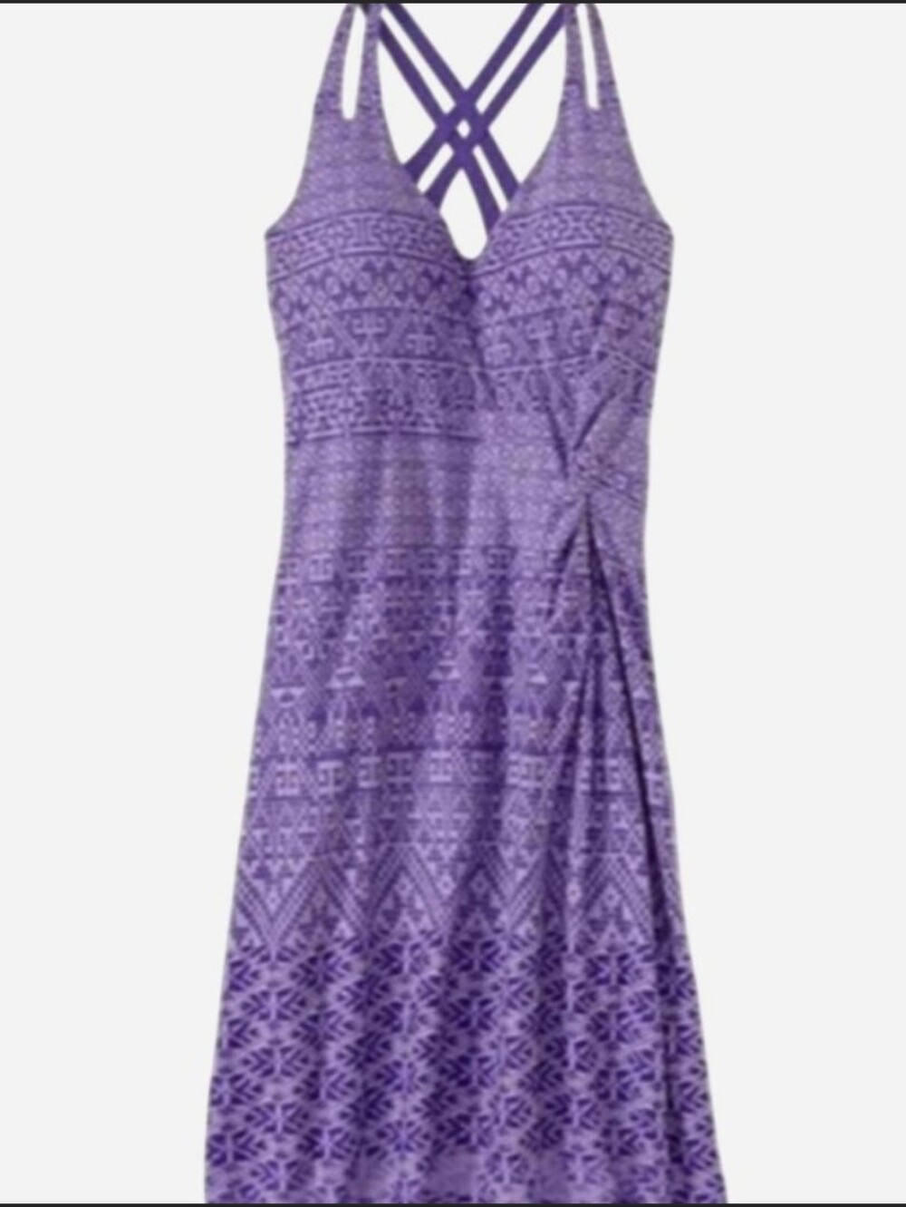 Athleta Purple Strappy Knotted Nanda Active Dress, Size M